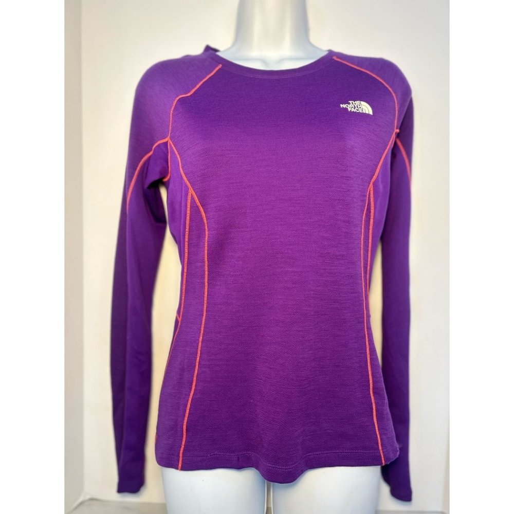 The North Face Flash Dry Women's Long Sleeve Shirt Size Small Purple/Pink-SIZE: